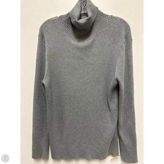 Sweater By Time And Tru In Grey, Size: 1x