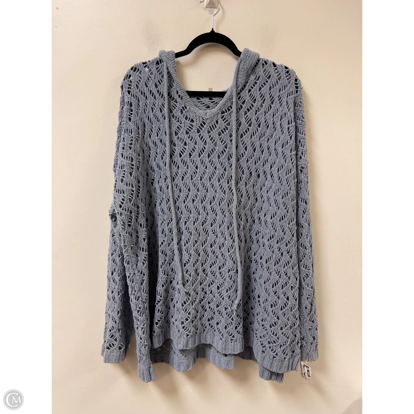 Sweater By Miracle In Blue, Size: 2x