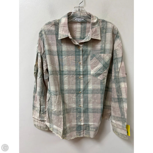 Blouse Long Sleeve By White Birch In Multi-colored, Size: S