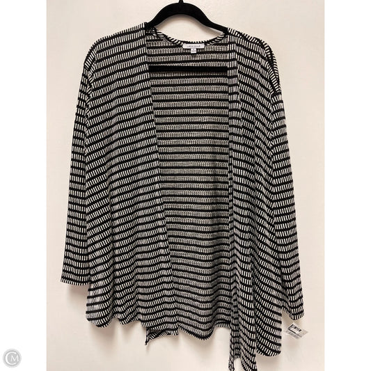Cardigan By White Birch In Black & Cream, Size: S