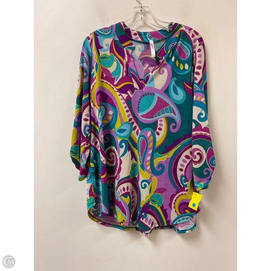 Top Long Sleeve By Dear Scarlett In Multi-colored, Size: M