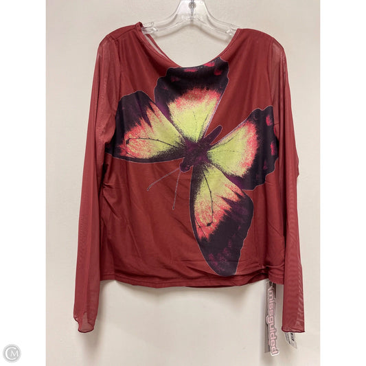 Top Long Sleeve By Clothes Mentor In Brown, Size: 4x