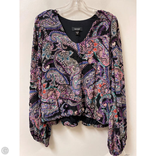 Top Long Sleeve By Karen Kane In Multi-colored, Size: M