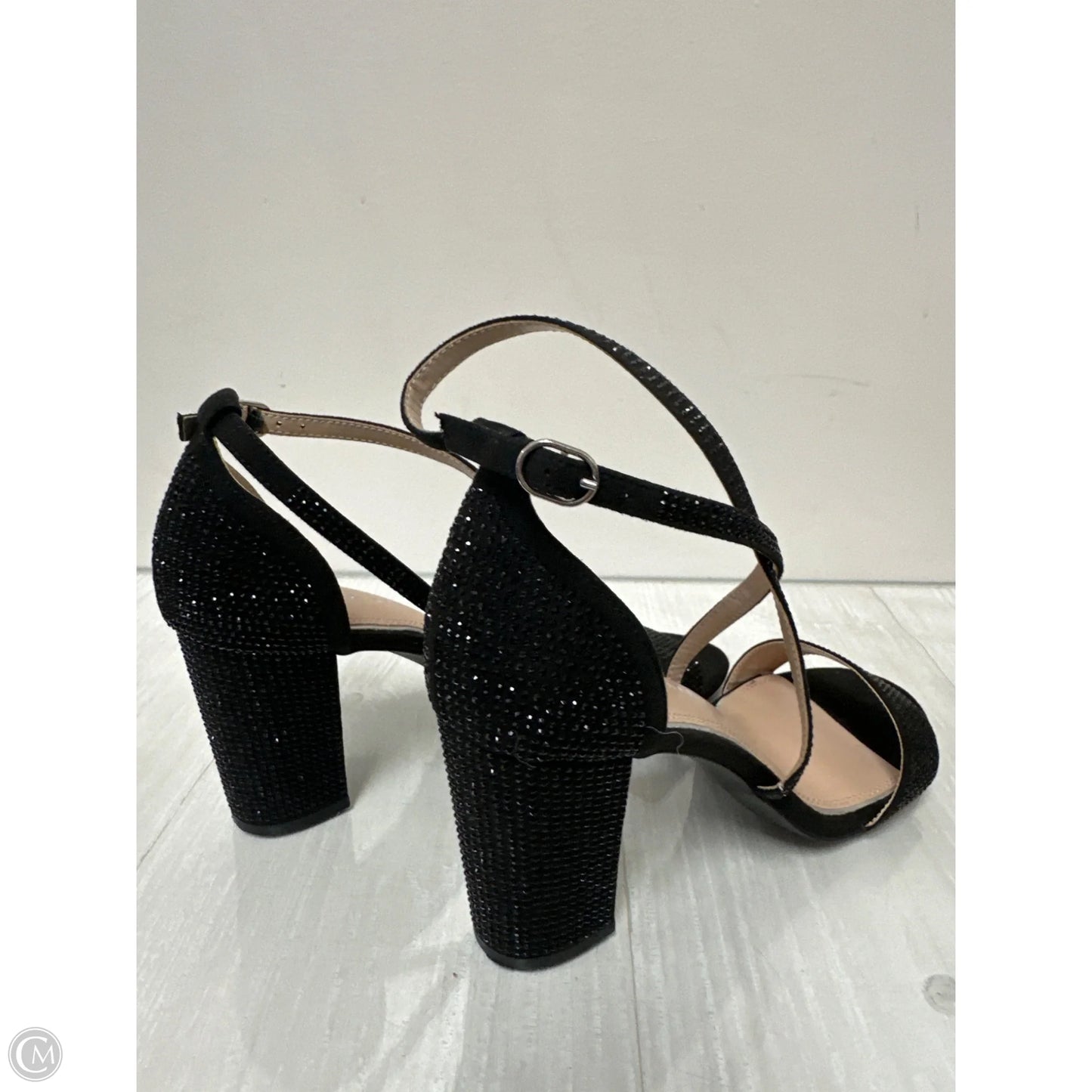 Shoes Heels Block By Kelly And Katie In Black, Size: 9.5