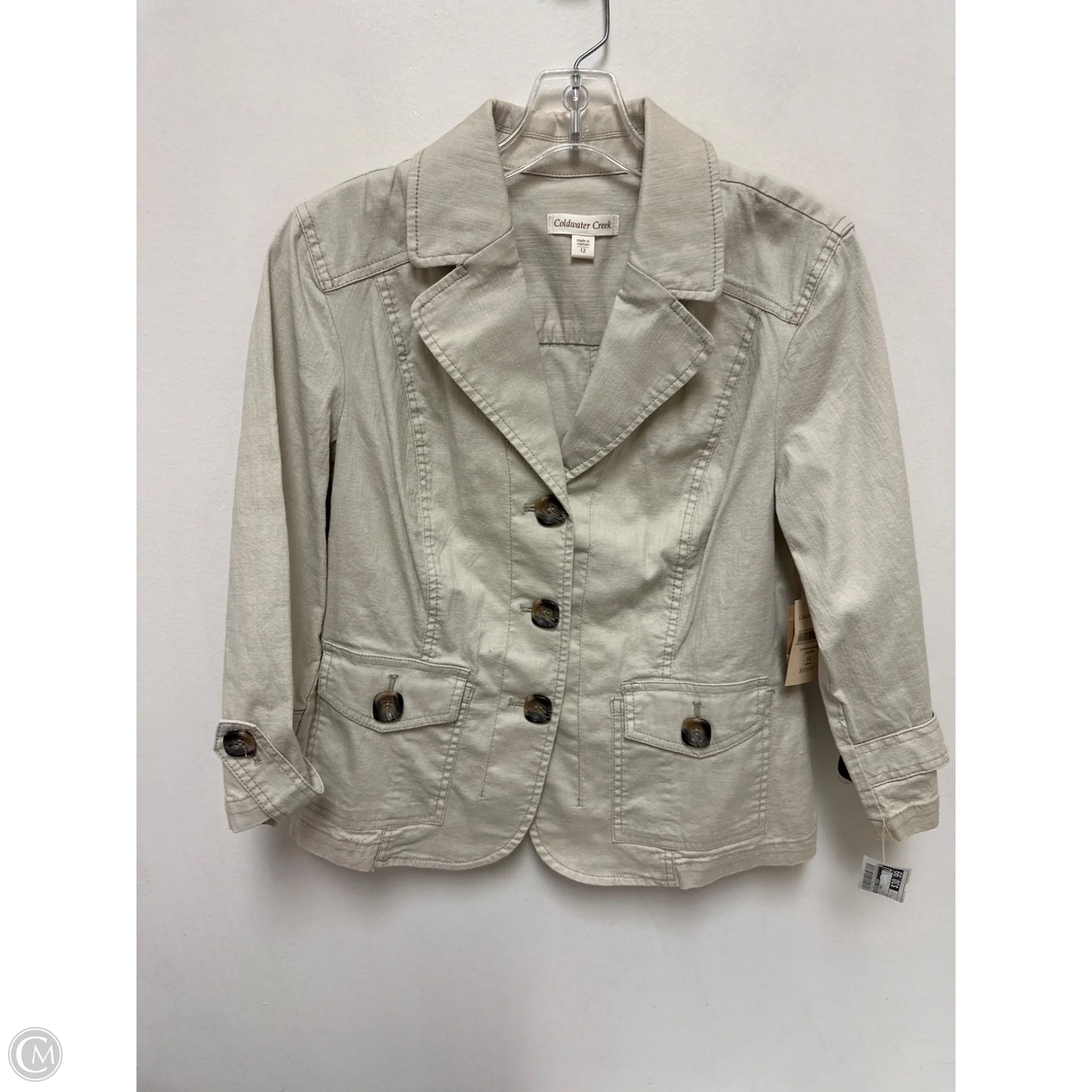 Coat Other By Coldwater Creek In Cream, Size: L