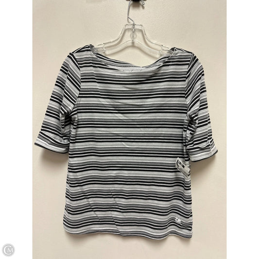 Top Long Sleeve By Gloria Vanderbilt In Striped Pattern, Size: S