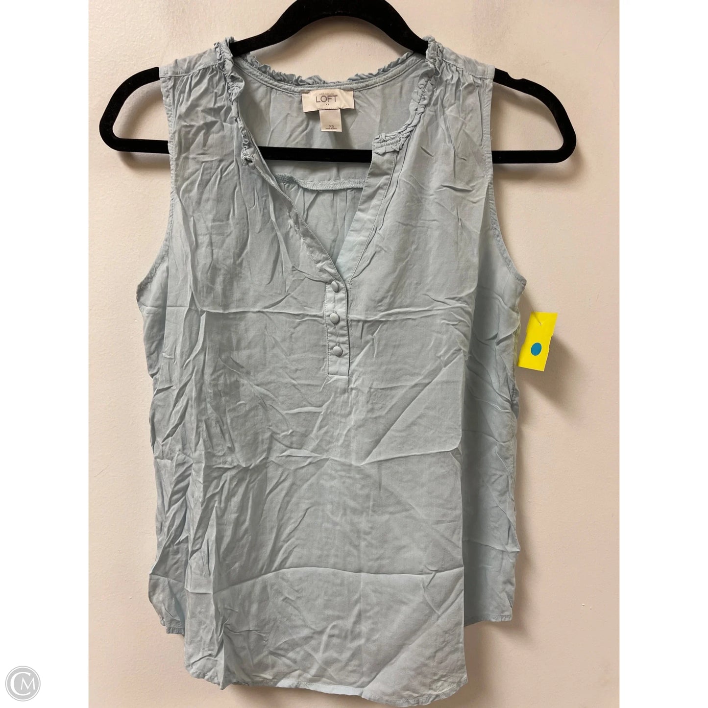 Top Sleeveless By Loft In Blue, Size: Xs