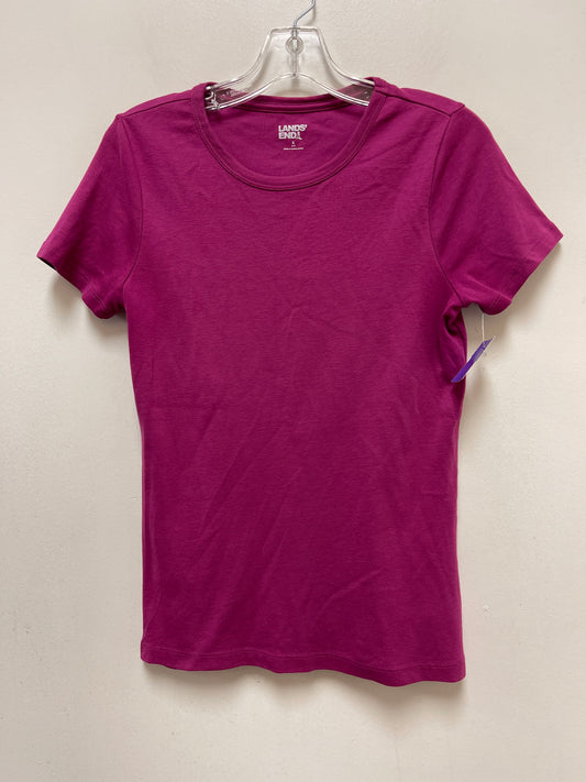 Pink Top Short Sleeve Lands End, Size S