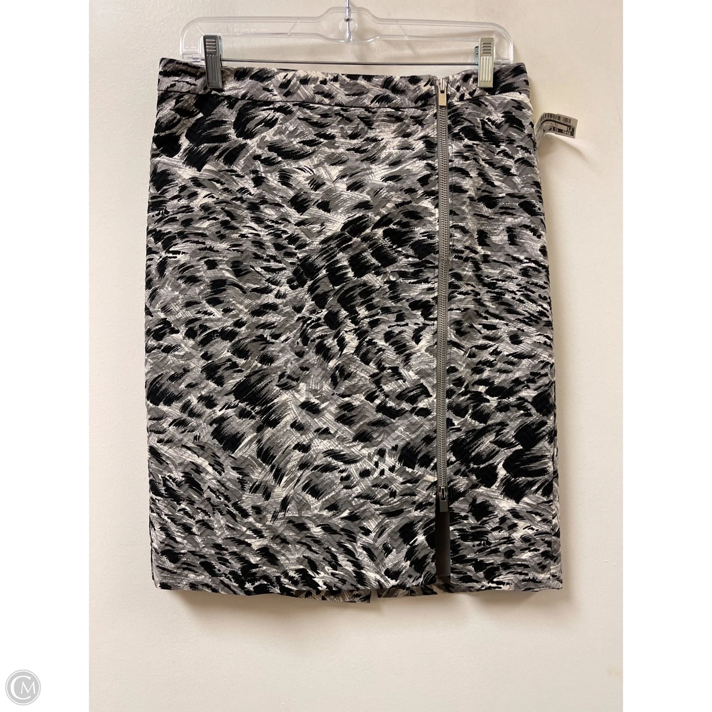 Skirt Midi By Talbots In Black & Grey, Size: 8p