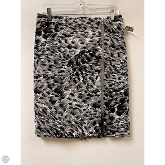 Skirt Midi By Talbots In Black & Grey, Size: 8p