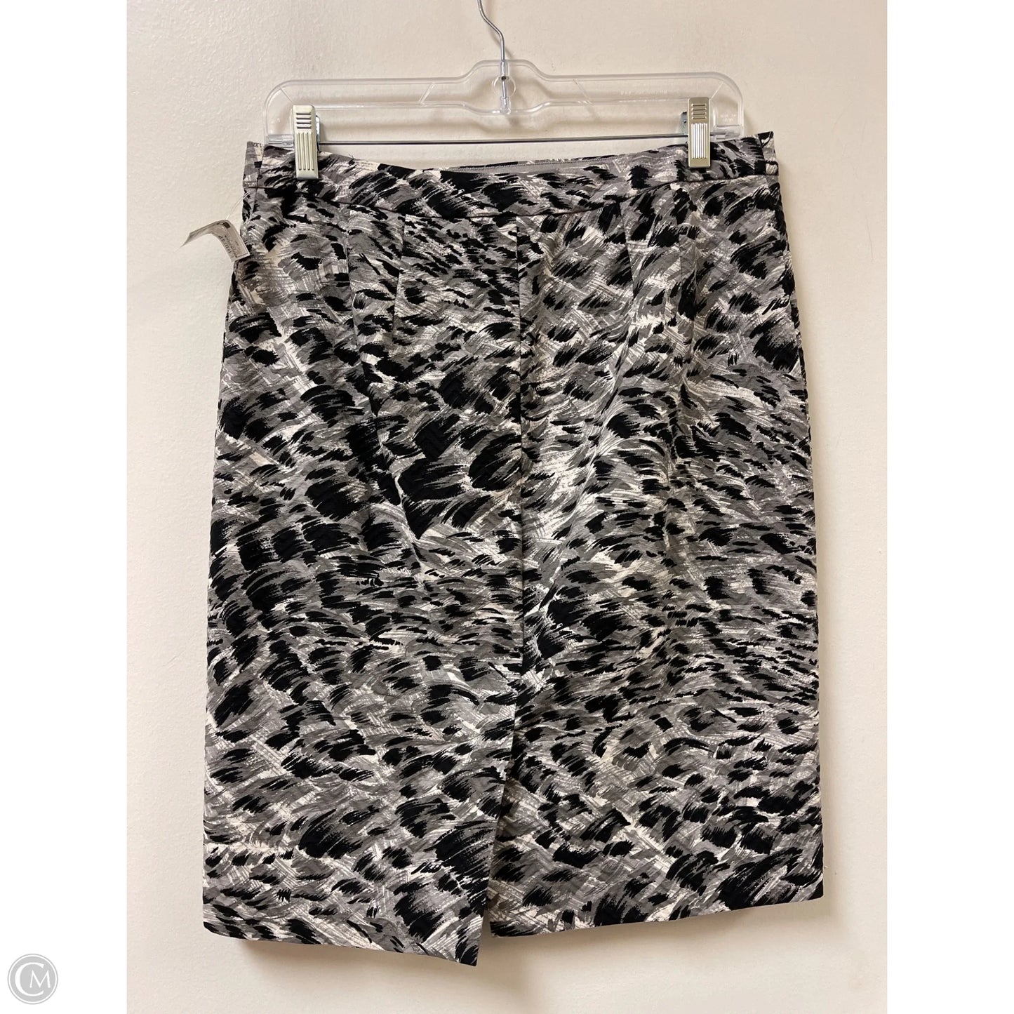 Skirt Midi By Talbots In Black & Grey, Size: 8p