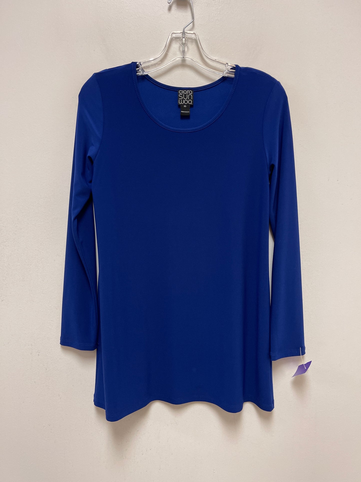 Blue Tunic Long Sleeve Clara Sun Woo, Size Xs