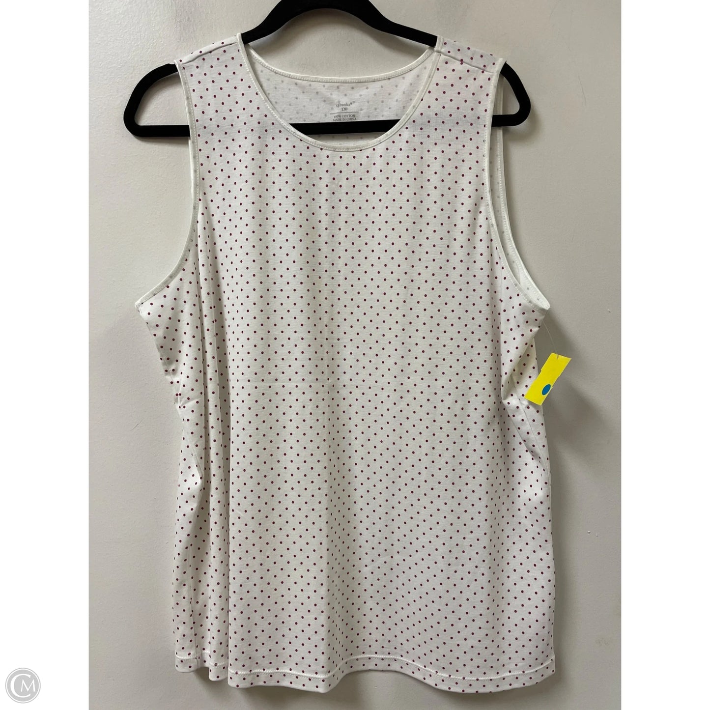 Top Sleeveless By Cj Banks In Polkadot Pattern, Size: 1x
