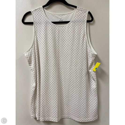 Top Sleeveless By Cj Banks In Polkadot Pattern, Size: 1x