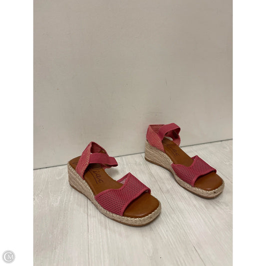 Sandals Heels Platform By Zodiac In Pink, Size: 8