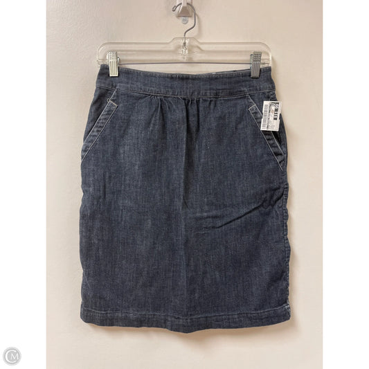 Skirt Midi By Clothes Mentor In Blue Denim, Size: 8