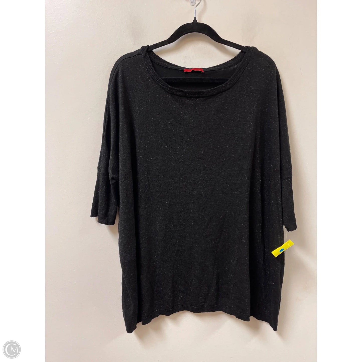 Top Short Sleeve By Red In Black, Size: L