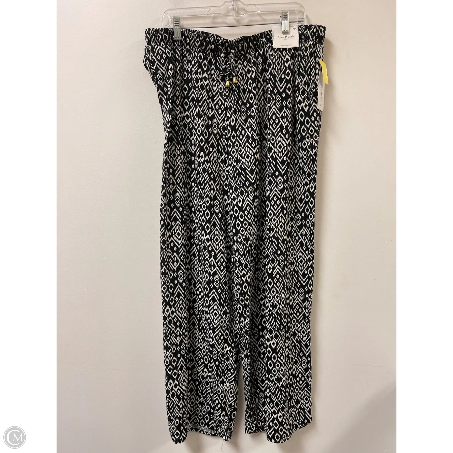 Pants Other By Clothes Mentor In Black & White, Size: 14
