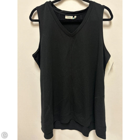 Top Sleeveless By Logo In Black, Size: L