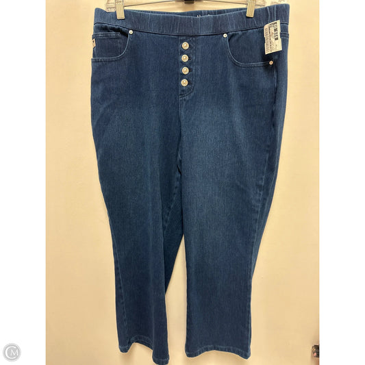 Jeans Skinny By Belle By Kim Gravel In Blue Denim, Size: 14