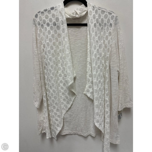 Cardigan By Logo In Cream, Size: L