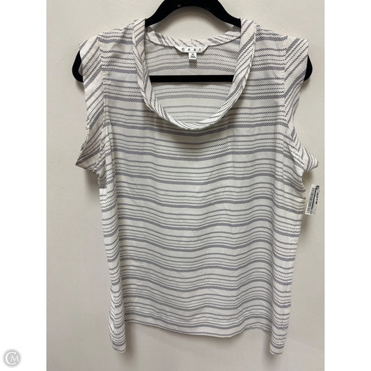 Top Sleeveless By Cabi In Black & White, Size: M