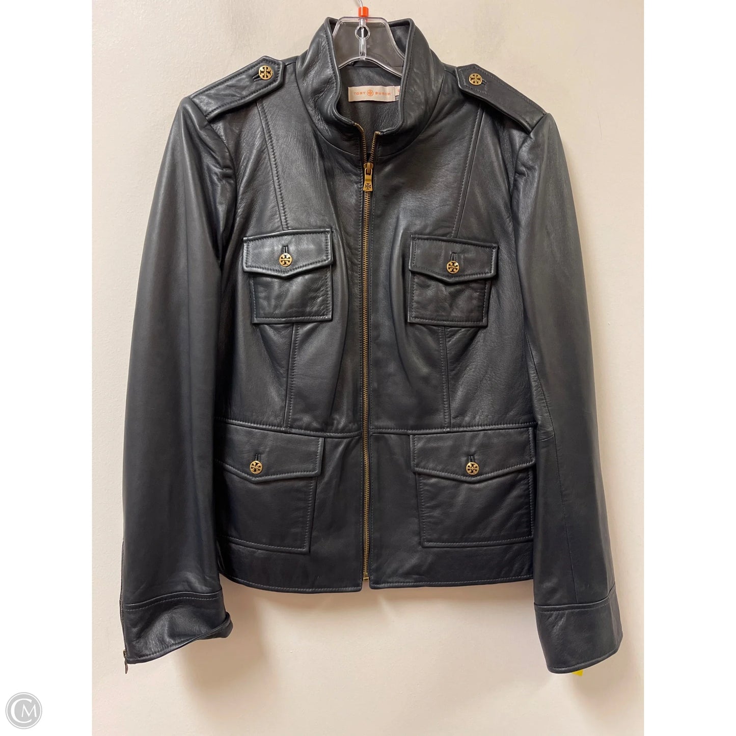 Jacket Designer By Tory Burch In Black, Size: L