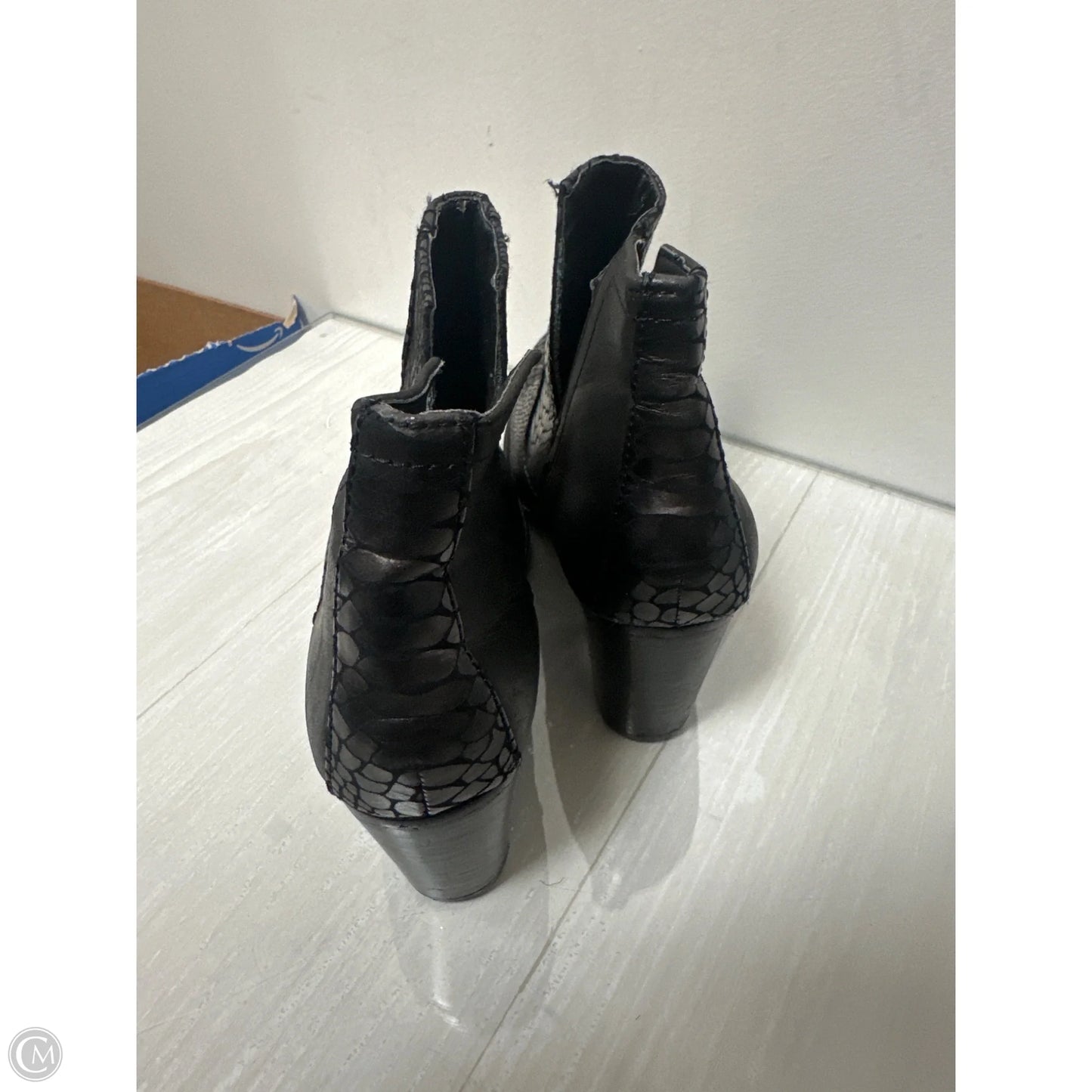 Boots Ankle Heels By Not Rated In Black, Size: 7