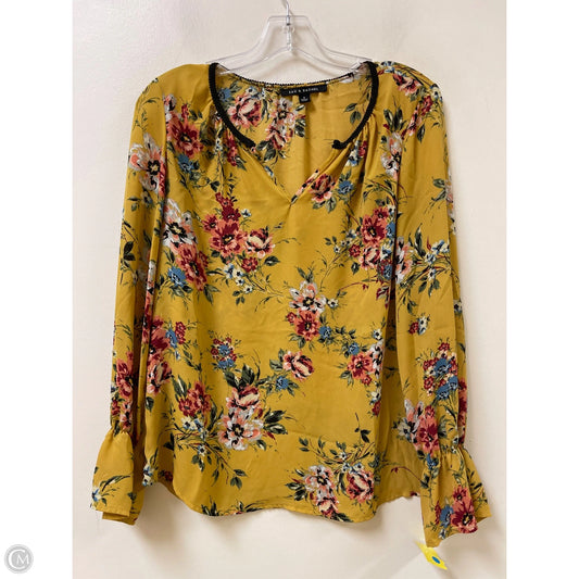 Top Long Sleeve By Zac And Rachel In Yellow, Size: S