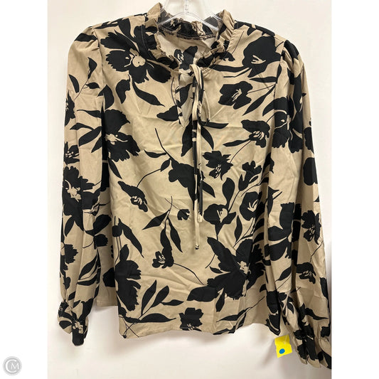 Top Long Sleeve By Shein In Black & Brown, Size: M