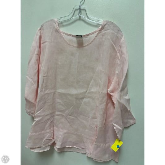 Top Long Sleeve By Clothes Mentor In Pink, Size: Xl