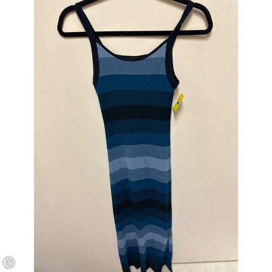 Dress Casual Midi By Banana Republic In Blue, Size: Sp