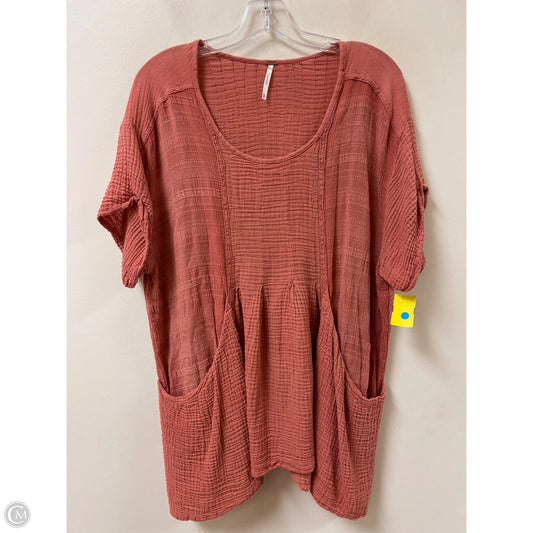Tunic Short Sleeve By Free People In Pink, Size: Xs