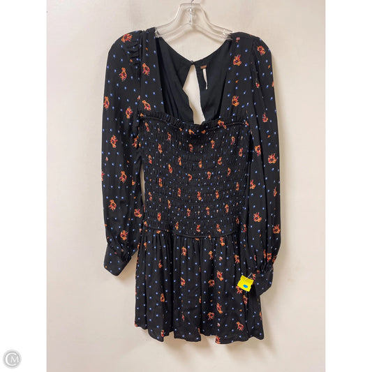 Dress Casual Midi By Free People In Black & Blue, Size: Xs
