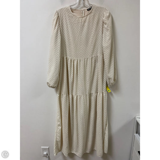 Dress Casual Maxi By Clothes Mentor In Cream, Size: M