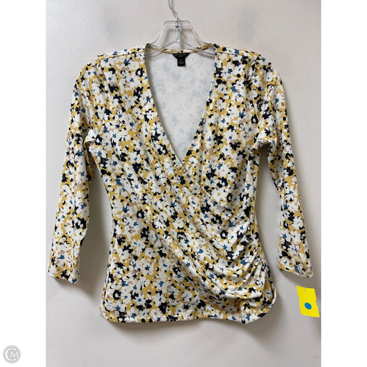 Top Long Sleeve By Ann Taylor In Floral Print, Size: Xsp