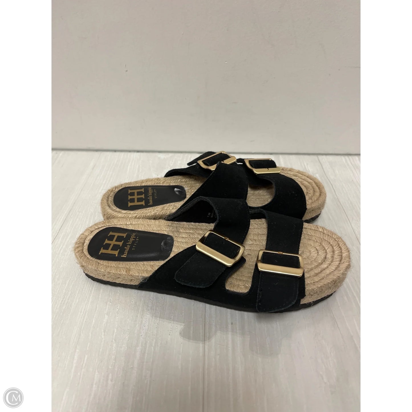 Sandals Flats By Haute Hippie In Black, Size: 7.5
