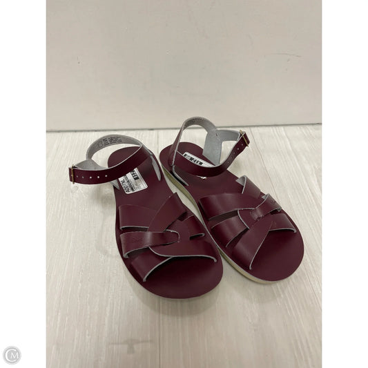 Sandals Flats By Clothes Mentor In Red, Size: 7