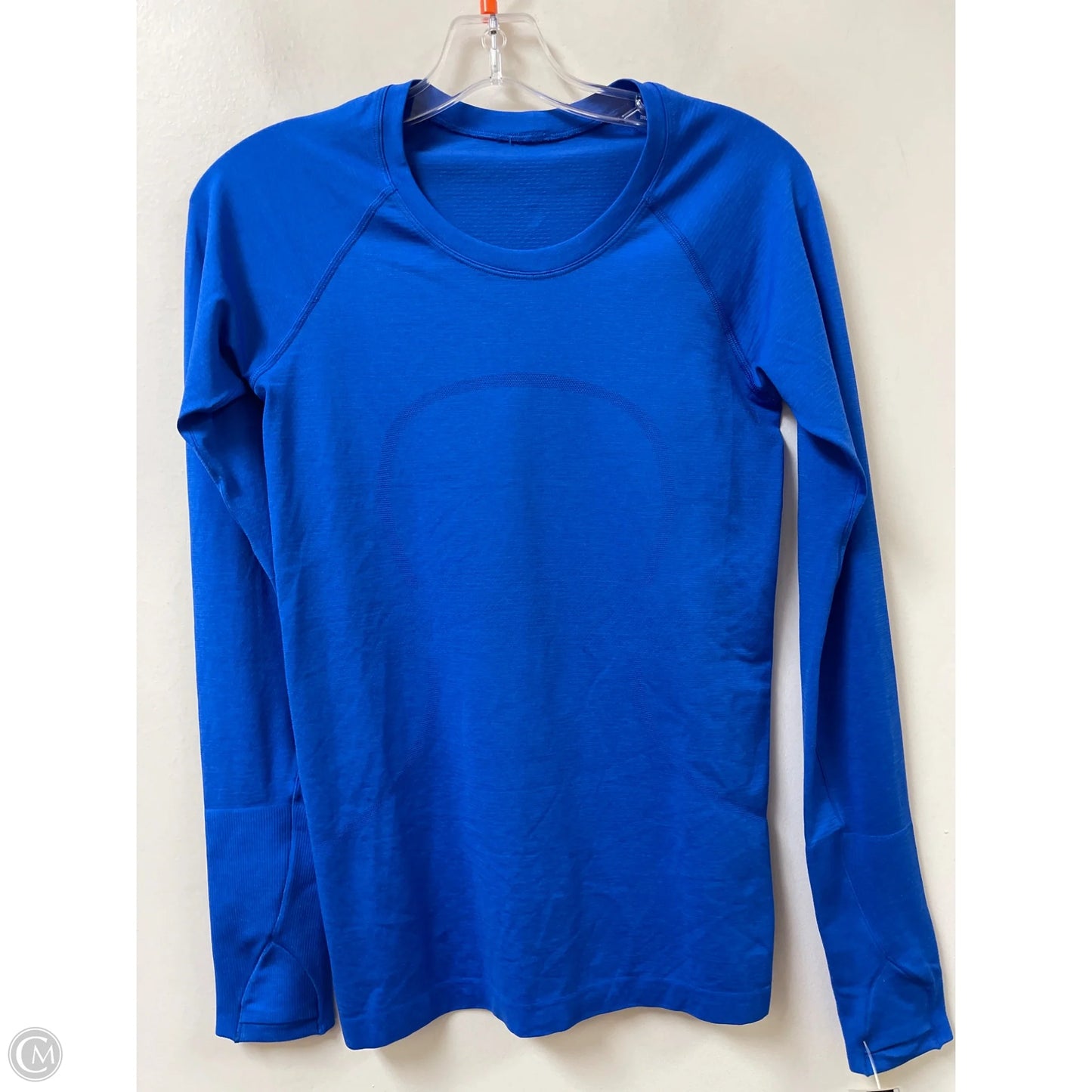 Athletic Top Long Sleeve Crewneck By Lululemon In Blue, Size: S