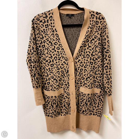Cardigan By J. Crew In Animal Print, Size: Xxs