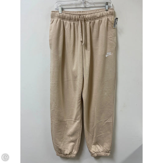 Athletic Pants By Nike In Tan, Size: M