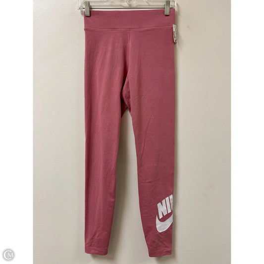 Athletic Leggings By Nike In Pink, Size: S