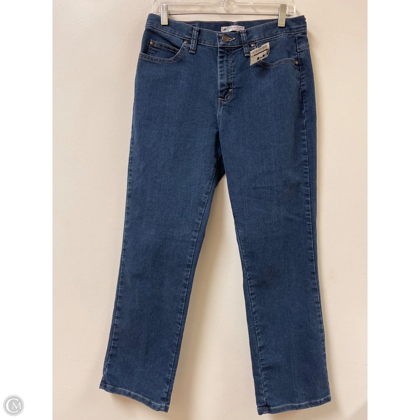 Jeans Straight By Lee In Blue Denim, Size: 8