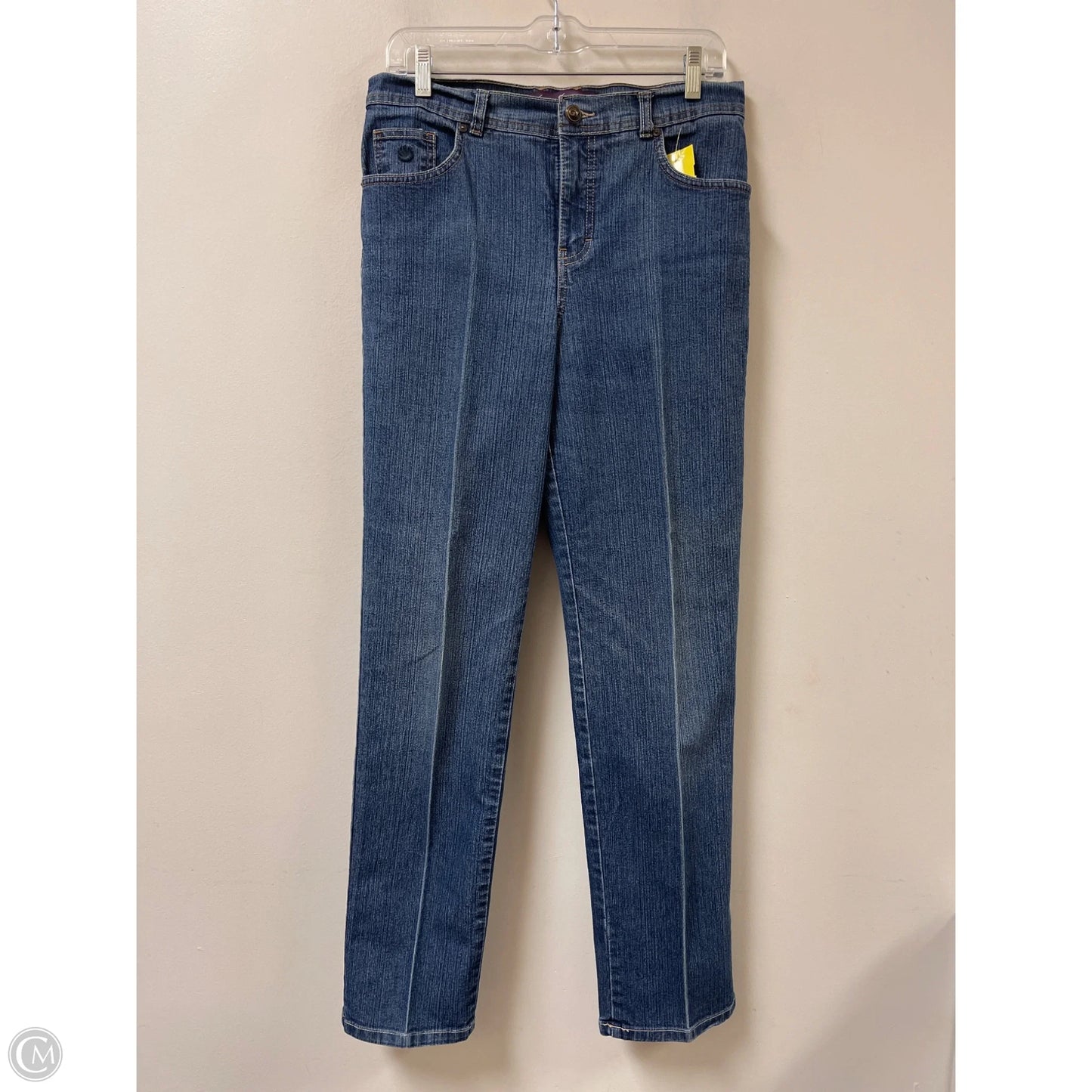 Jeans Straight By Gloria Vanderbilt In Blue Denim, Size: 8