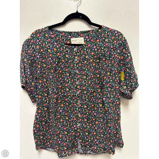 Top Short Sleeve By Clothes Mentor In Floral Print, Size: Xs