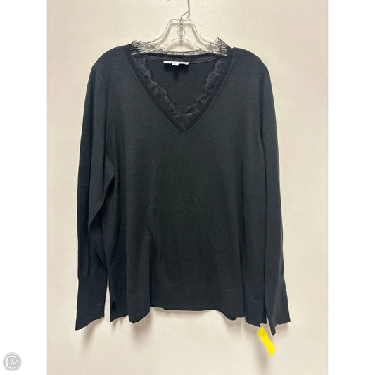 Top Long Sleeve By Clothes Mentor In Black, Size: L