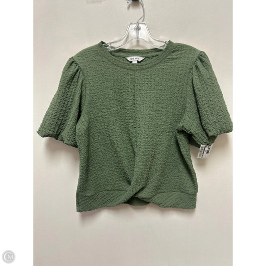 Top Short Sleeve By Nine West In Green, Size: M