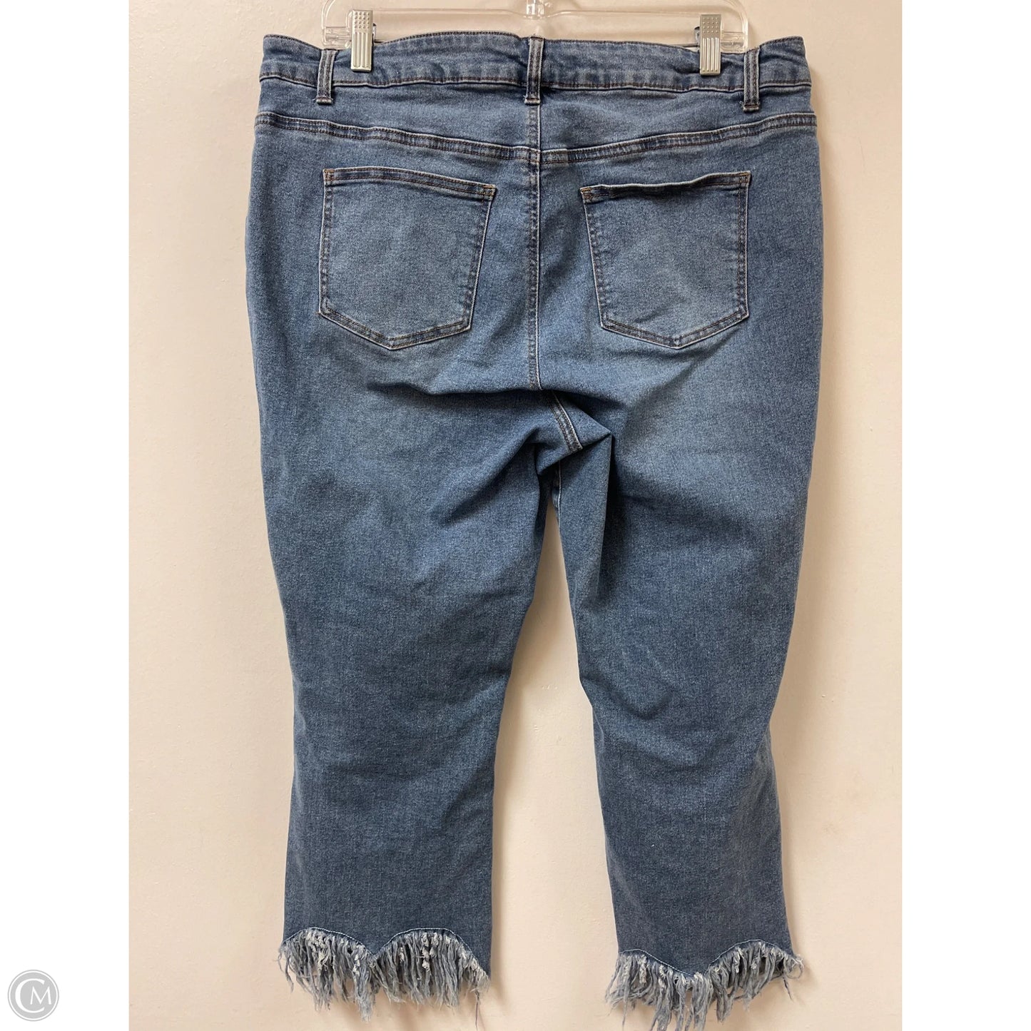 Jeans Straight By Cato In Blue Denim, Size: 16