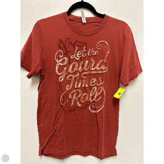 Top Short Sleeve By Clothes Mentor In Orange, Size: M