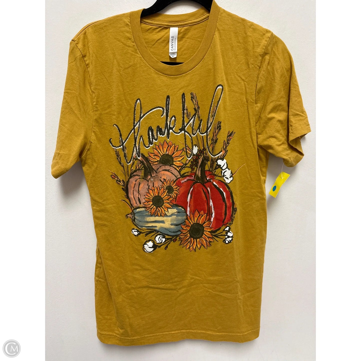 Top Short Sleeve By Clothes Mentor In Yellow, Size: M